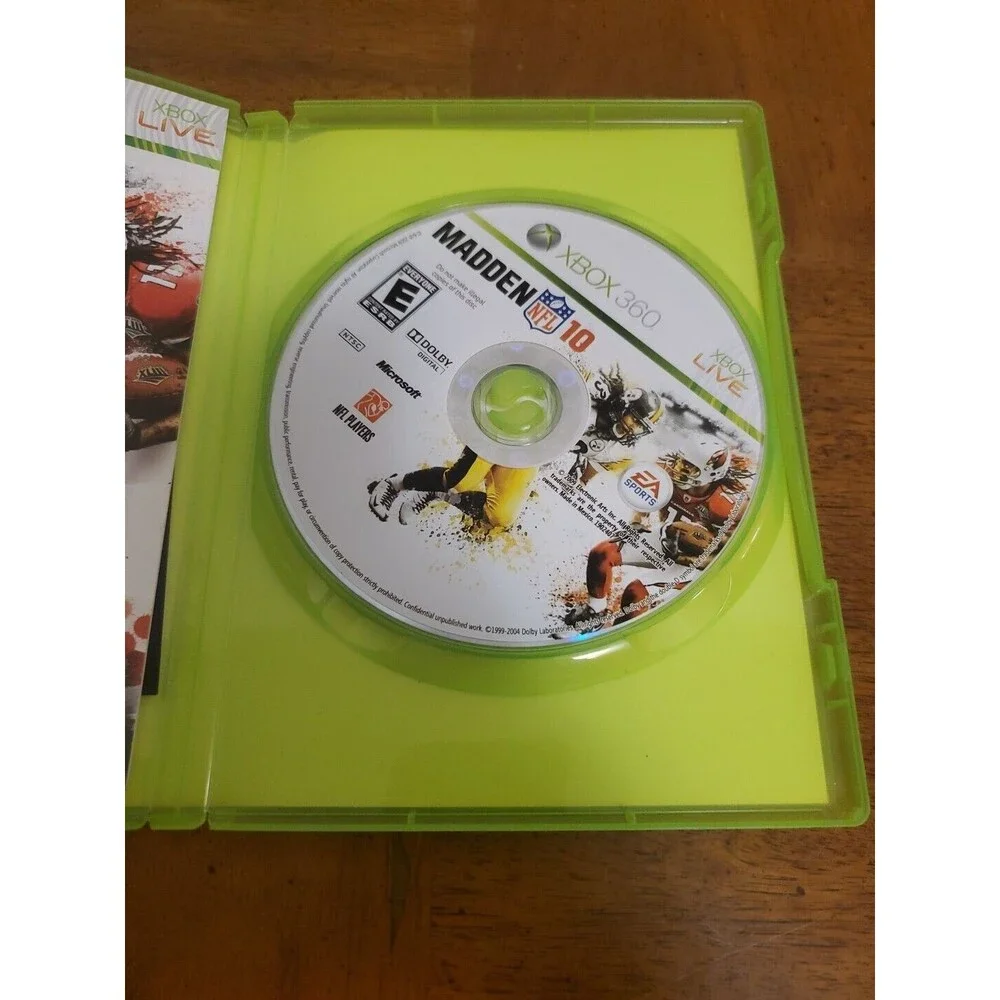 Madden NFL 10 (Microsoft Xbox 360, 2009) With Manual